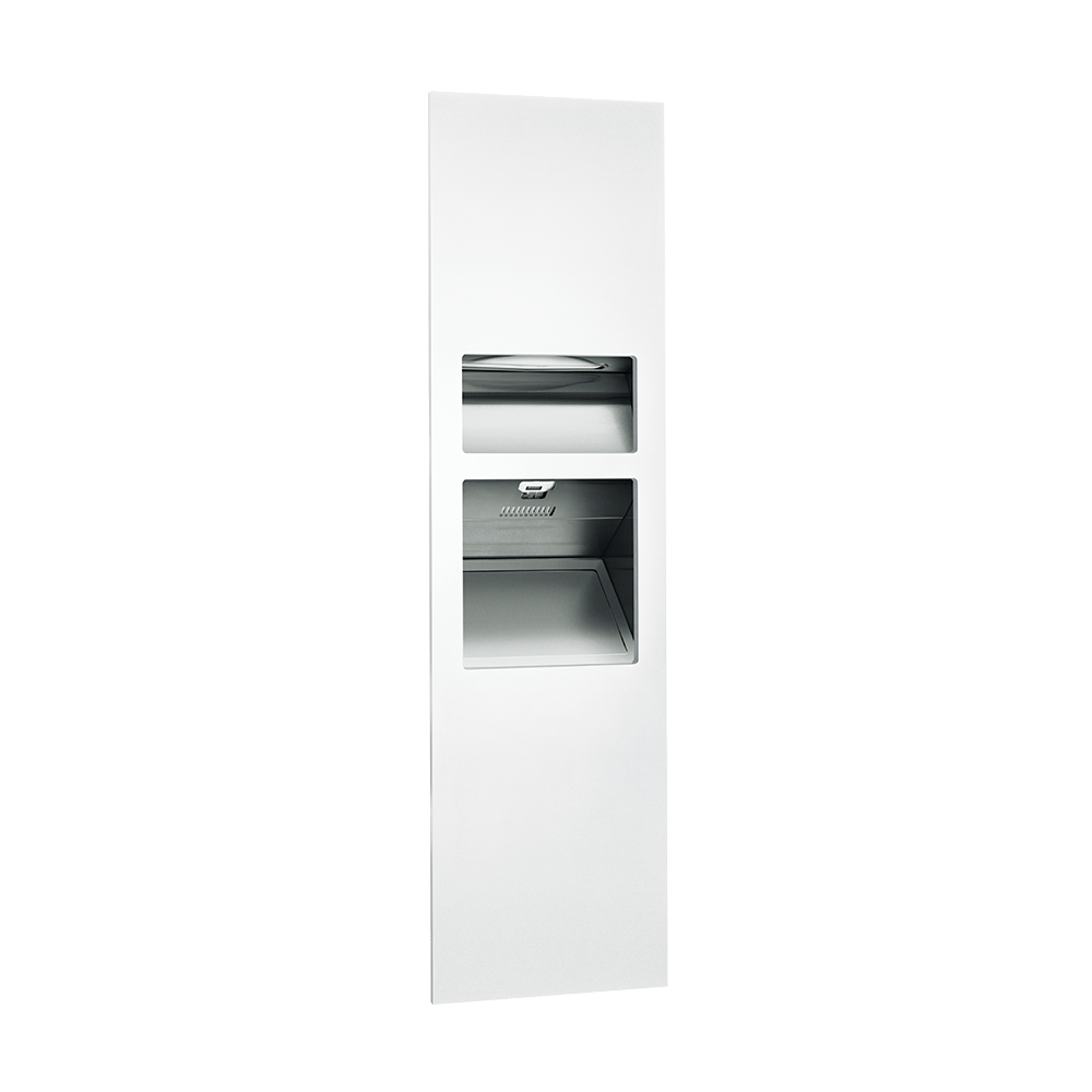 64672 1 00 Asi Piatto 3in1 Paper Towel Dispenser High Speed Hand Dryer And Waste Recptacle@2x