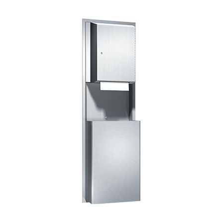 046926 Asi Semi Recessedrollpapertoweldispenserandwastereceptaclecabinet@2x