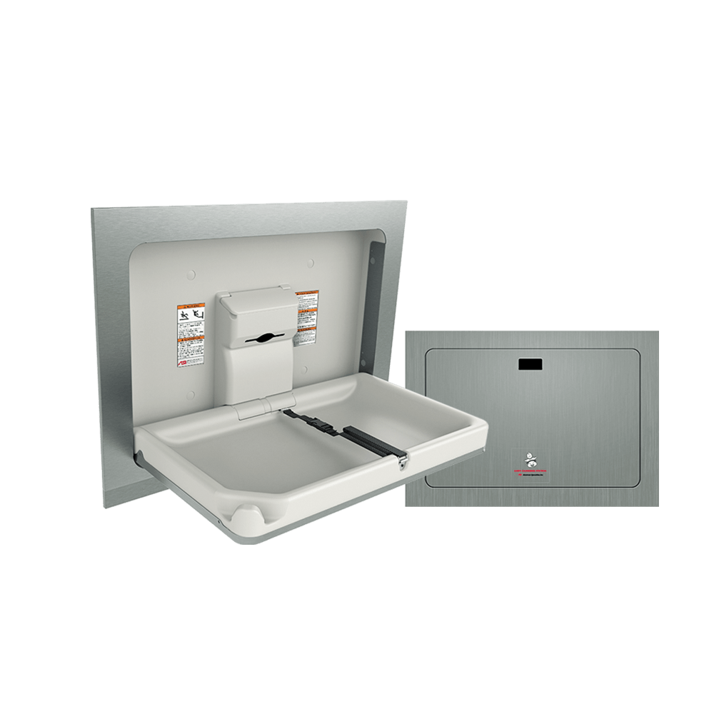 9018_ASI-Baby-Chaning-Station_Horizontal-Stainless-Steel_Recessed@2x