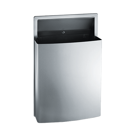 20458 ASI Semi-Recessed Removable Waste Receptacle